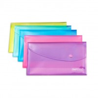 Popper Wallet DL Pastel Ast Pk5