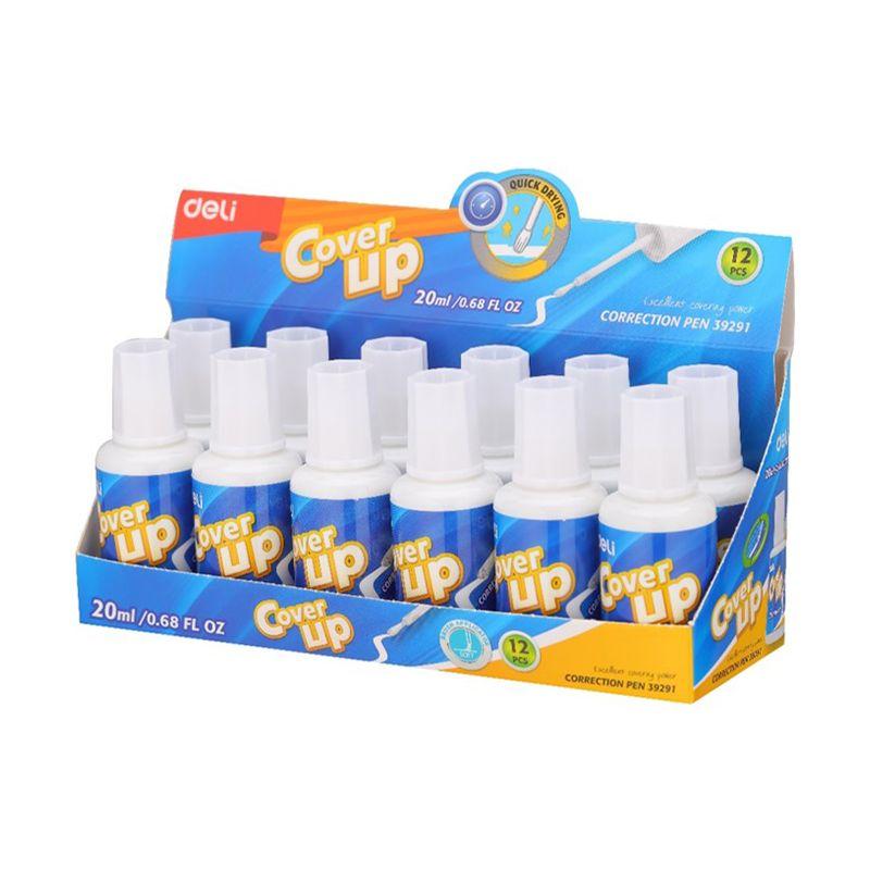 Deli Correction Fluid 20ml bottle Pk12