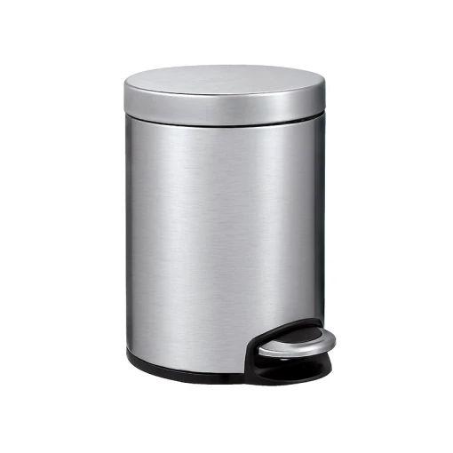 EKO Serene Pedal Bin 5 Liter, Matt Silver