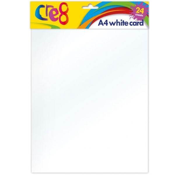Cre8 A4 White Card Pk24