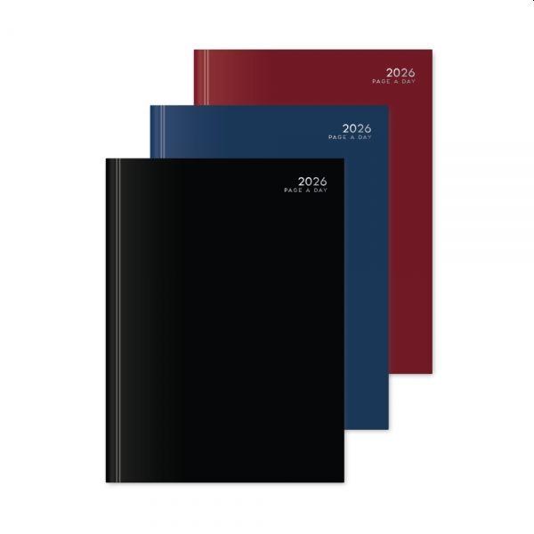 U A4 Page a Day Classic Diary Ast Colours 6 pcs CDU