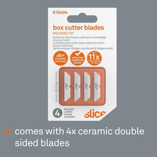 Slice Box Cutter Spare Blades, Rounded Ceramic Pk4
