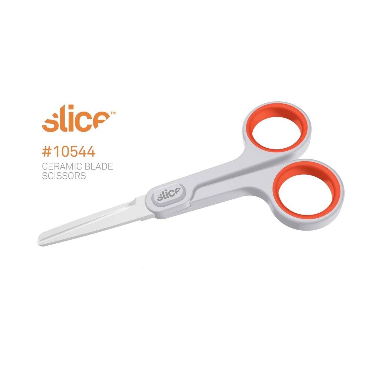 Slice Ceramic 127mm Scissors,White/Orange