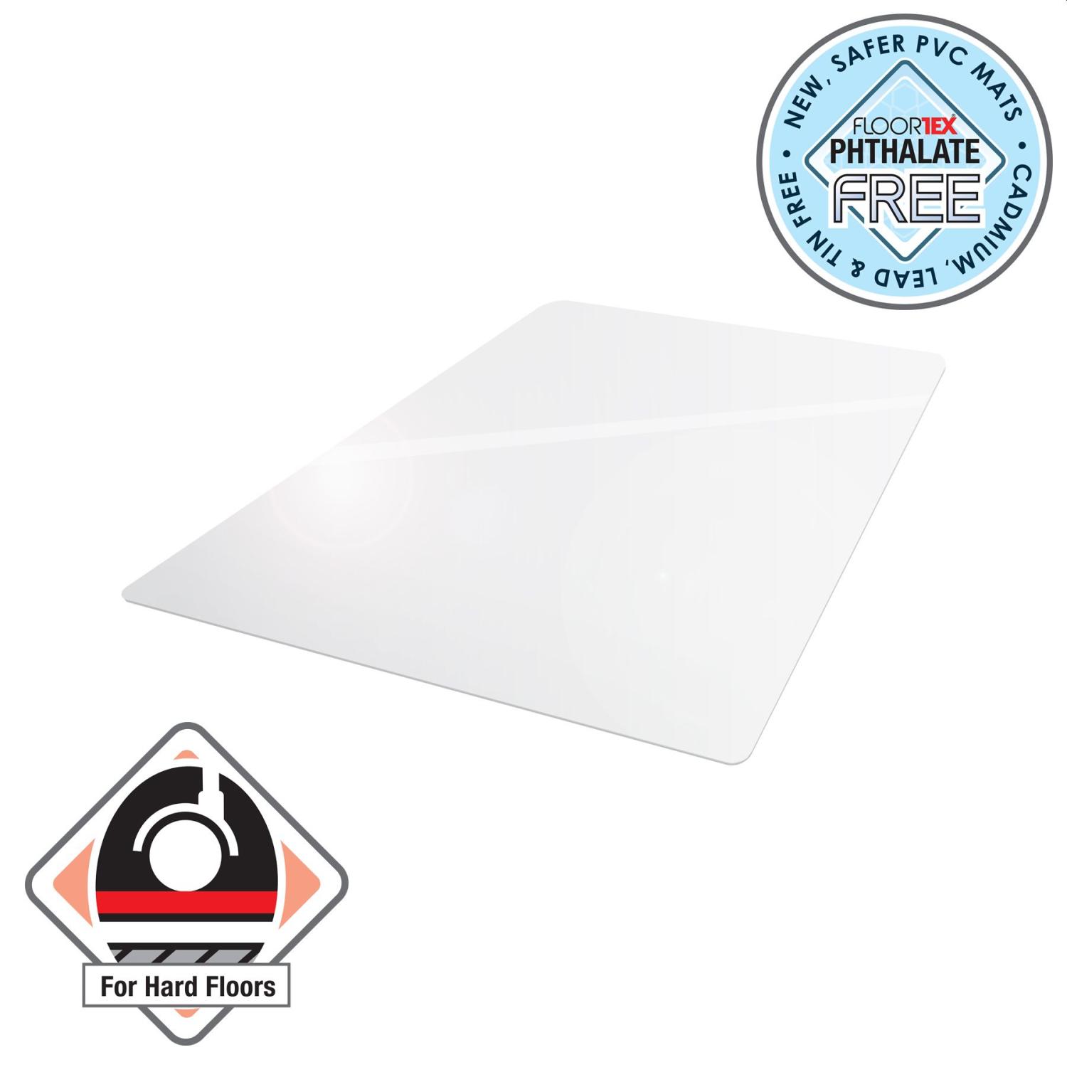 Valuemat PVC Chair Mat  Hard Floor 120x90cm clear, rectangular