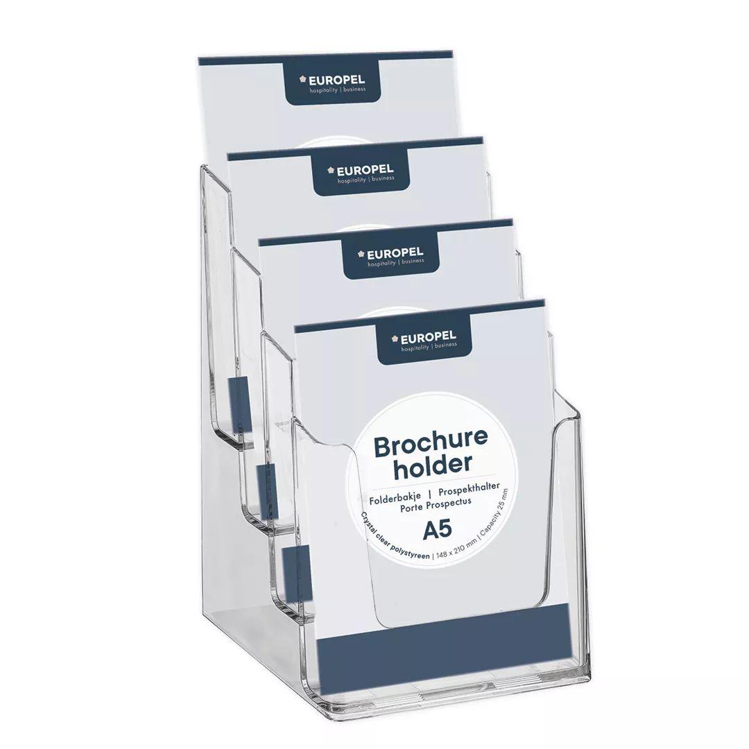 Europel Literature Holder A5-4 Tier Bx4