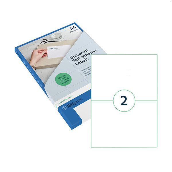 Universal Labels A4 200x144 2up Bx100