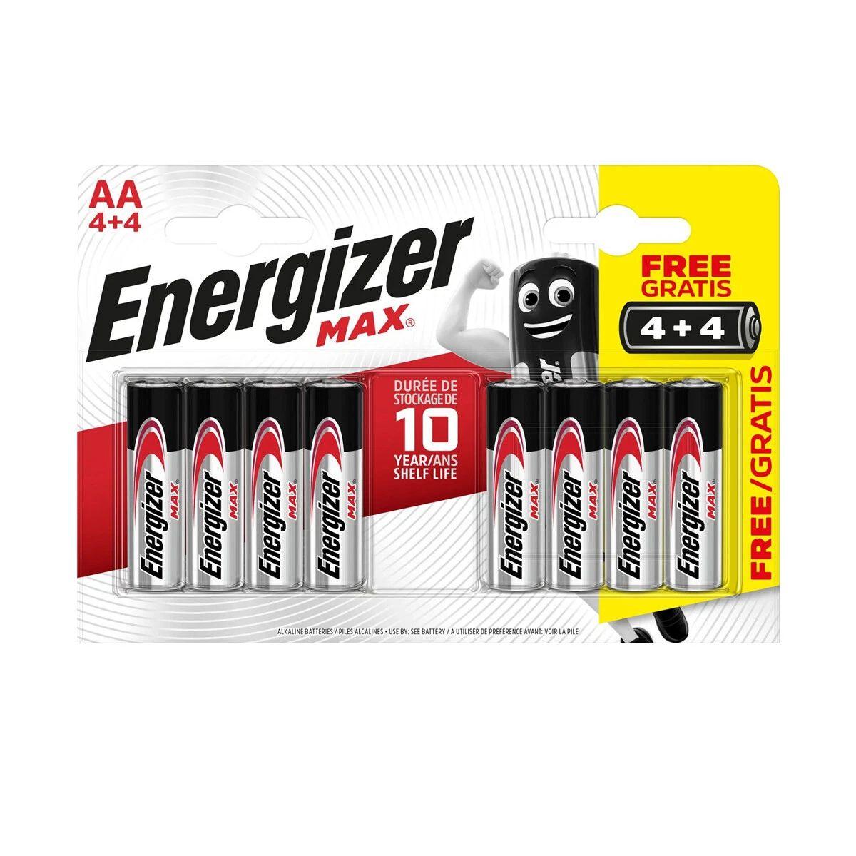 Energizer Max AA 4+4 Bonus Pack