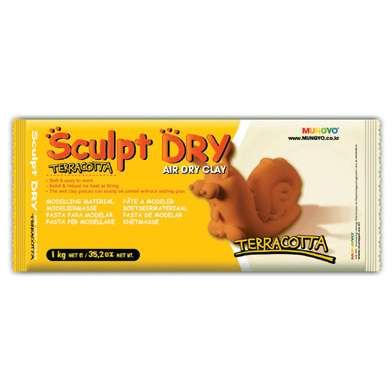 Sculpt Dry Air Dry Clay 1kg Terracotta