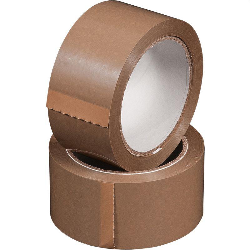 Packaging Tape Vinyl Brown 48mm x 66m Pk6