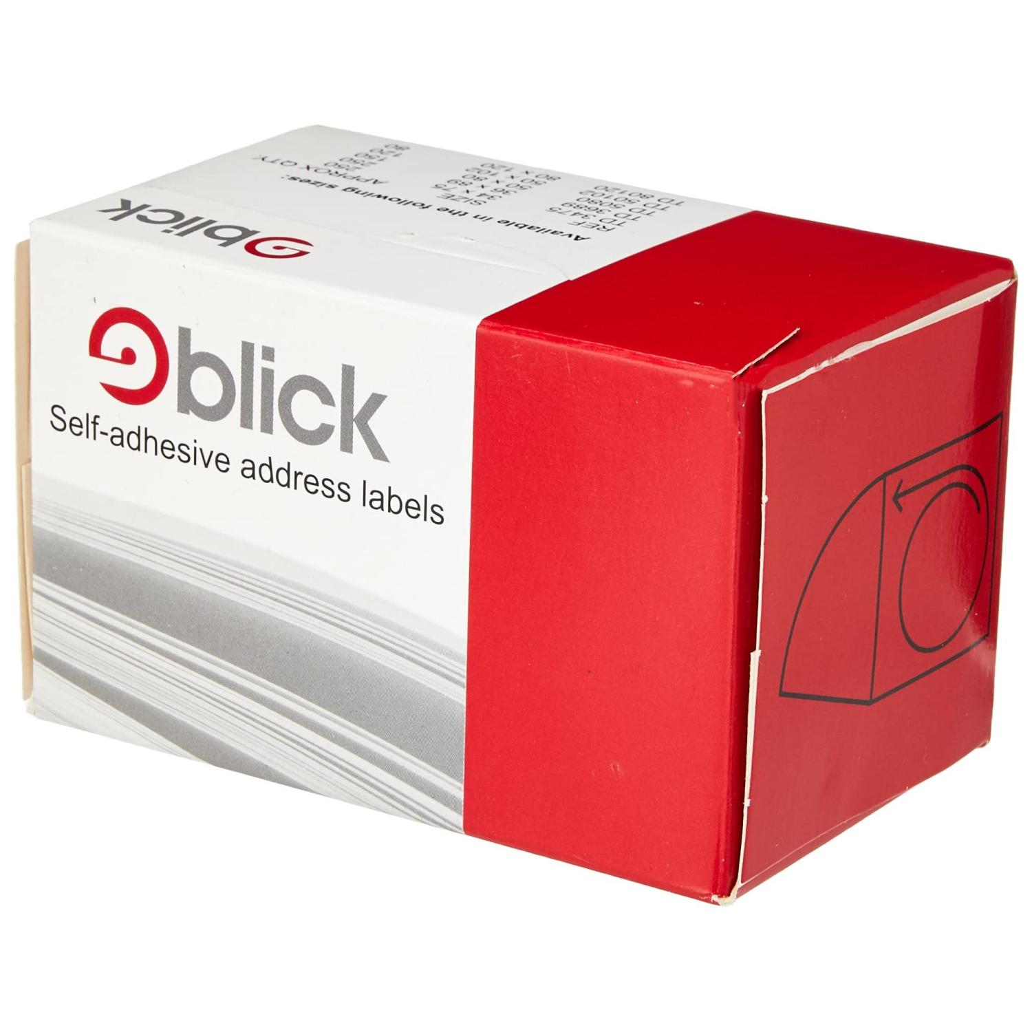 Blick Address Labels 80x120mm Boxed 80s