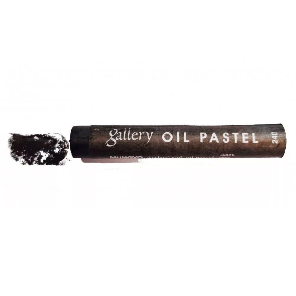 Mungyo Gallery Professional Soft Oil Pastel Round Black Bx6