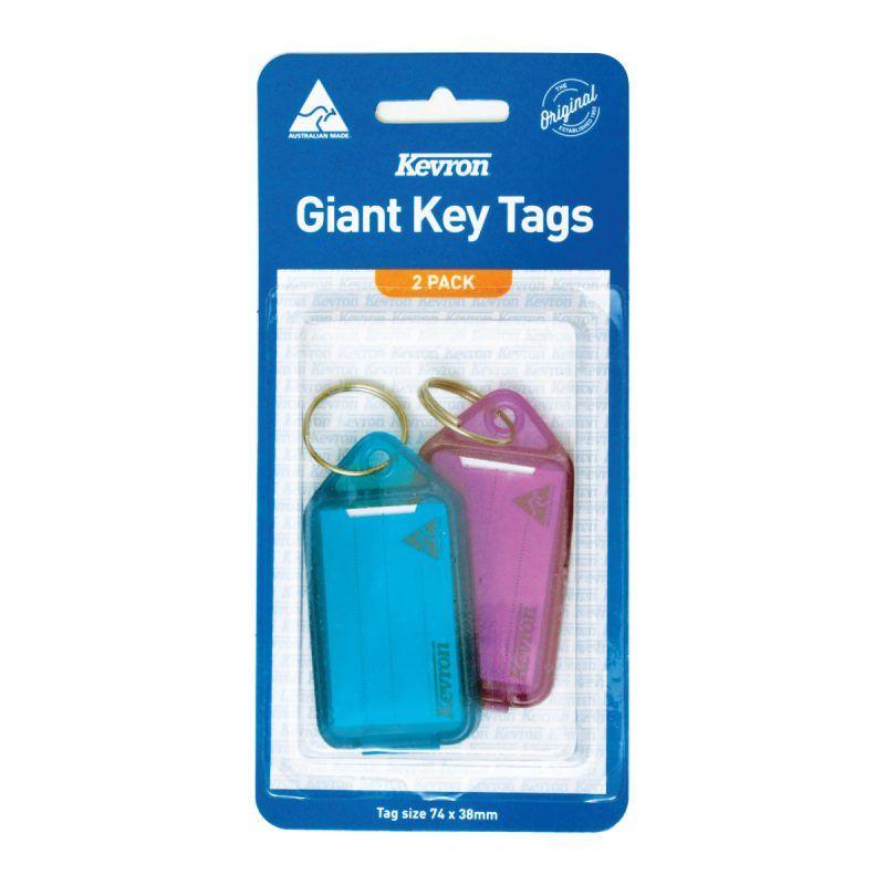 Kevron Giant Clicktags 74x38mm Card2 Bx10