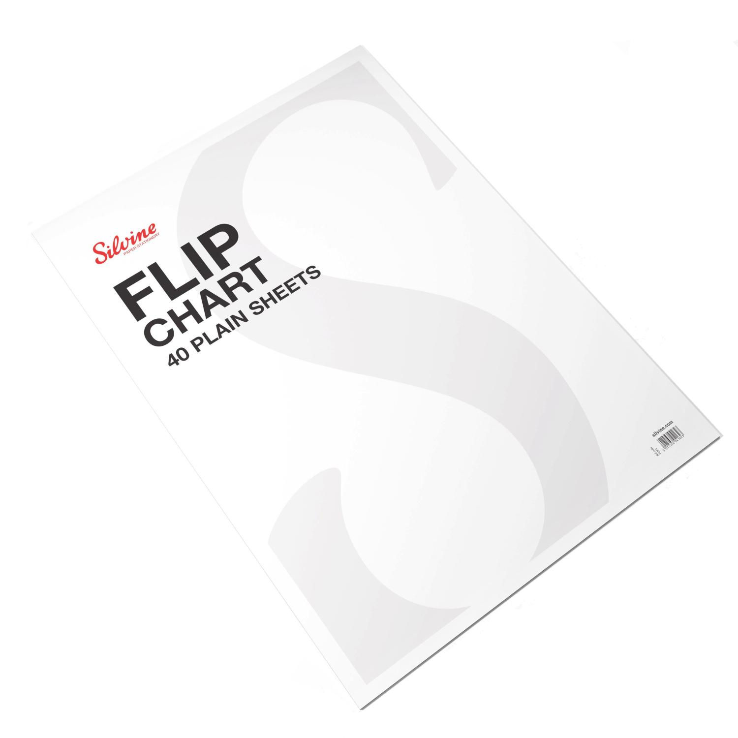 Silvine Flipchart Pad A1 40 sheet 60gsm Pk5