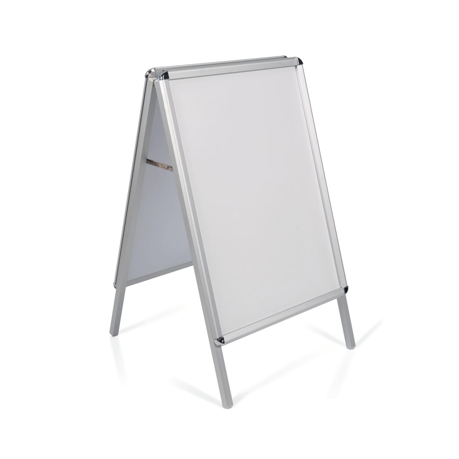 Bi-Office A-Frame Poster Display A2 - PVC Cover Aluminium Clip