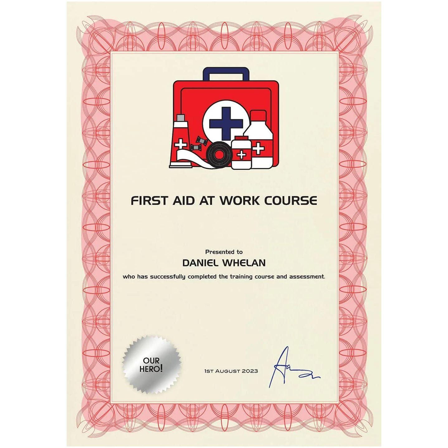 Certificate Papers with Foil Seals 90gsm A4 Reflex Red Pk30