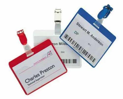 Durable 8142/19 Security Name Badges 90x60mm Bx25