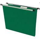Silver PP Suspension File F/Cap 50mm Green Bx50