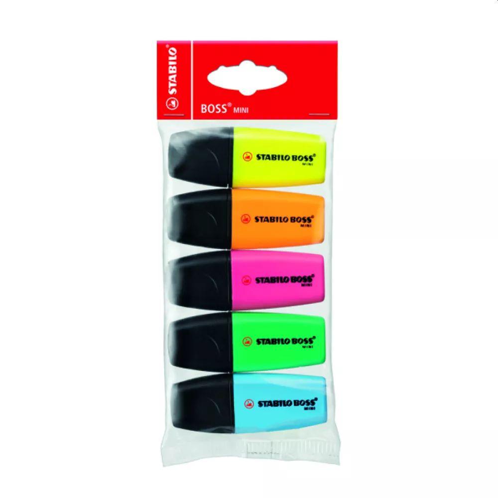 Stabilo Boss Minipop 5 Assorted Colours