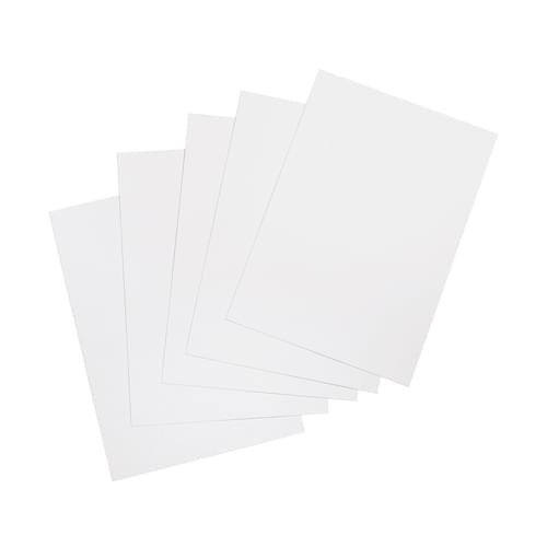 356505 5 Star Office Binding Covers 250gsm Plain A4 Gloss White