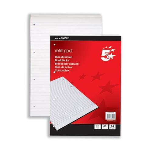 A4 Refill Pads Ruled Pk10 by , OSG1113