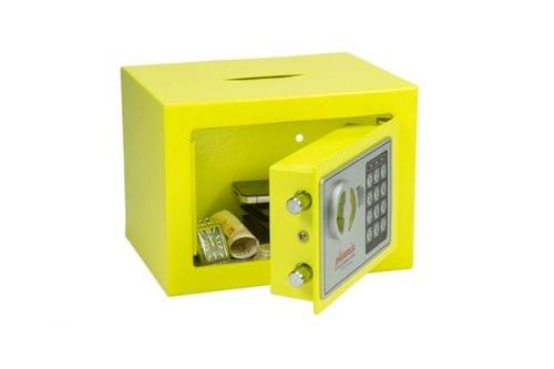 Phoenix Compact Home Office SS0721E Yellow Security Safe with Electronic Lock & Deposit Slot