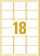 Buy 5 Star Labels 18 per page A4 White