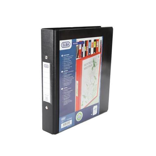 5 Small A5 Presentation Display Binder Folders 25mm Black 2 Ring File by 5 Star Office, PRM1577