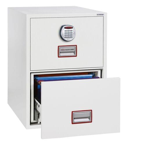 Phoenix World Class Vertical Fire File FS2252E 2 Drawer Filing Cabinet with Electronic Lock by Phoenix, PSFS2252E