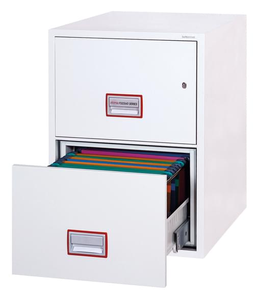 Phoenix World Class Vertical Fire File FS2262K 2 Drawer Filing Cabinet with Key Lock by Phoenix, PSFS2262K