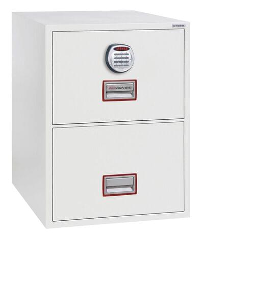 Phoenix World Class Vertical Fire File FS2272E 2 Drawer Filing Cabinet with Electronic Lock by Phoenix, PSFS2272E