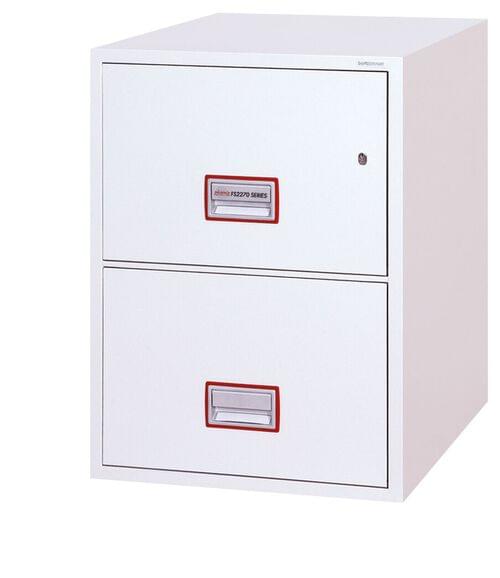 Phoenix World Class Vertical Fire File FS2272K 2 Drawer Filing Cabinet with Key Lock by Phoenix, PSFS2272K