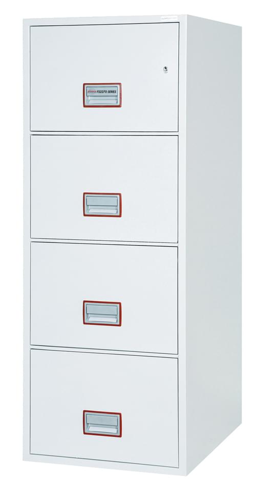 Phoenix World Class Vertical Fire File FS2274K 4 Drawer Filing Cabinet with Key Lock by Phoenix, PSFS2274K