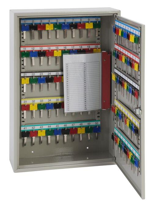 Phoenix Deep Key Cabinet KC0302M 100 Hook with Mechancical Combination Lock by Phoenix, PSKC0302M
