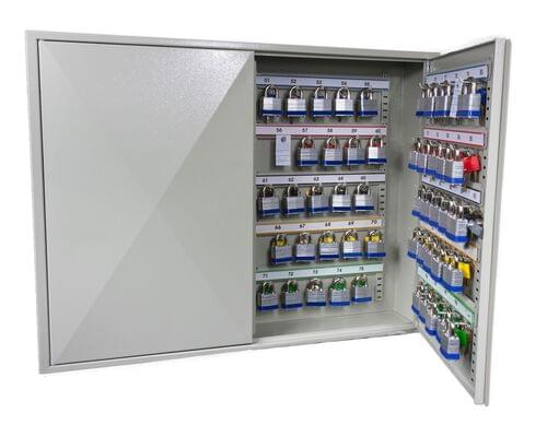 Phoenix Deep Plus & Padlock Key Cabinet KC0503E 50 Hook with Electronic Code Lock by Phoenix, PSKC0503E