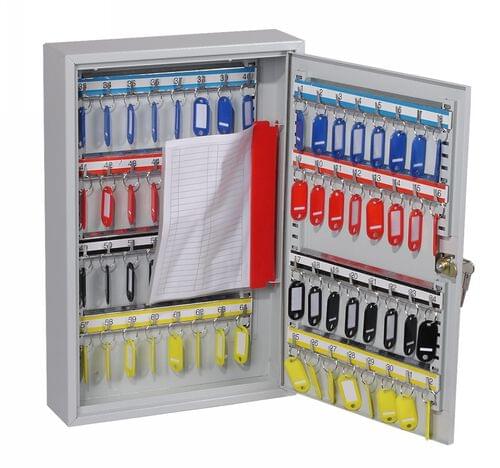 Phoenix Commercial Key Cabinet KC0602K 64 Hook with Key Lock. by Phoenix, PSKC0602K