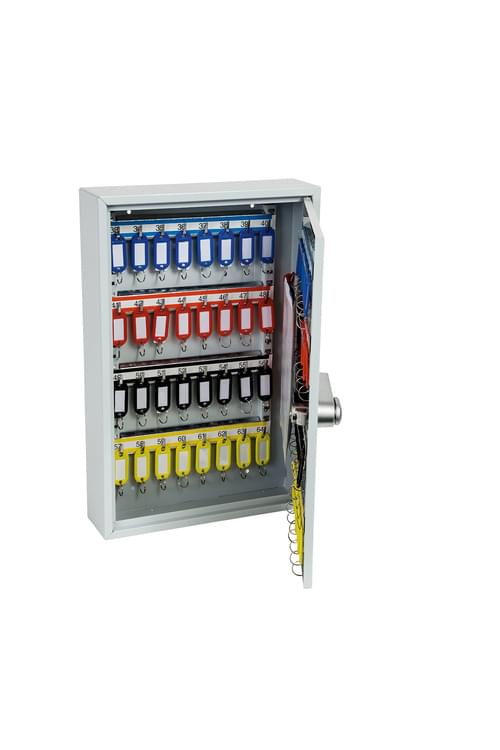 Phoenix Commercial Key Cabinet KC0602S 64 Hook with Electronic Lock & Push Shut Latch. by Phoenix, PSKC0602S
