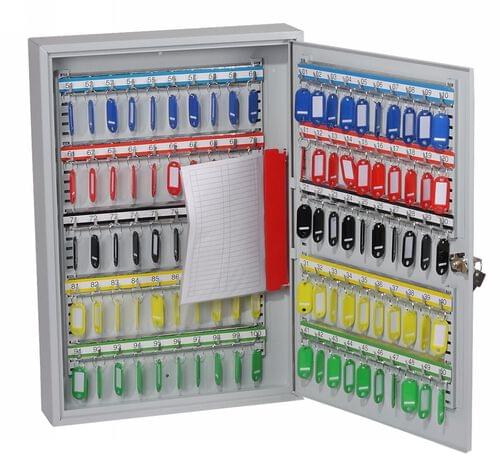 Phoenix Commercial Key Cabinet KC0603K 100 Hook with Key Lock. by Phoenix, PSKC0603K
