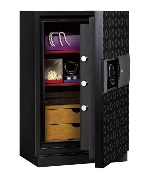 Phoenix Next LS7002FB Luxury Safe Size 2 (Black) with Fingerprint Lock