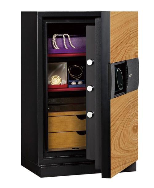 Phoenix Next LS7002FO Luxury Safe Size 2 (Oak) with Fingerprint Lock