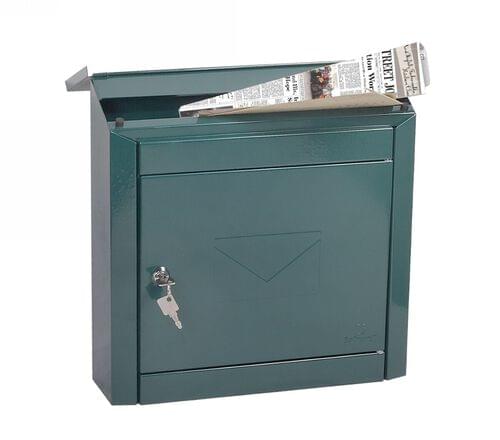 Phoenix Moda Top Loading Mail Box MB0113KG in Green with Key Lock
