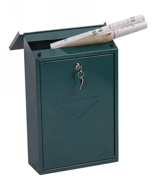 Phoenix Villa Top Loading Mail Box MB0114KG in Green with Key Lock by Phoenix, PSMB0114KG