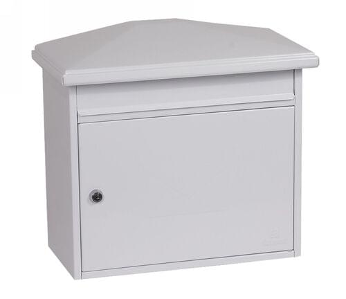 Phoenix Libro Front Loading Mail Box MB0115KW in White with Key Lock by Phoenix, PSMB0115KW