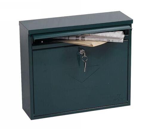 Phoenix Correo Front Loading Mail Box MB0118KG in Green with Key Lock by Phoenix, PSMB0118KG