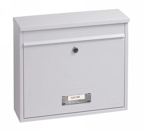 Phoenix Correo Front Loading Mail Box MB0118KW in White with Key Lock by Phoenix, PSMB0118KW