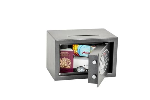 Phoenix Vela Deposit Home & Office SS0801ED Size 1 Security Safe with Electronic Lock