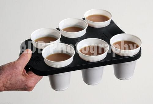 Office-5-Star 1 Plastic Vending Cup Holder Tray To Carry 6 HotCold Drinks CoffeeTea by 5 Star Office, TRA005