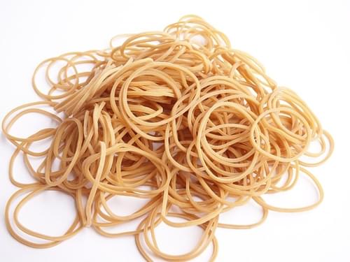 Office-5-Star Quality Thin Elastic Rubber Bands - No. 12 - 38 mm x 1. 6 mm - Approx 1000