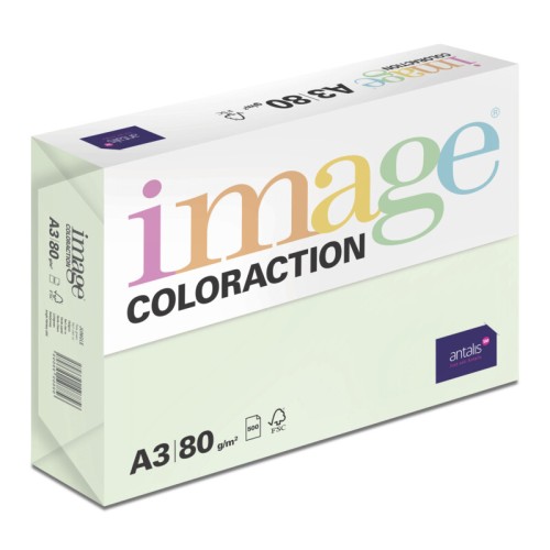 A3 Image Jungle/Pale Green Tinted Pastel Copier Paper 80gsm 610950 Box 5 Reams SCH10005 Buy online at Office 5Star or contact us Tel 01594 810081 for assistance