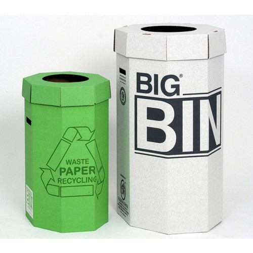 Acorn Green Bin Cardboard for Recycling 60 Litre PK5 402565 NW33005 Buy online at Office 5Star or contact us Tel 01594 810081 for assistance