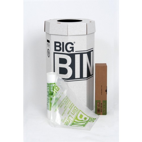 Acorn Big Bin Large Strong Eco Recycling Cardboard BIG Bins 160 Litre (Pack of 5) 142958